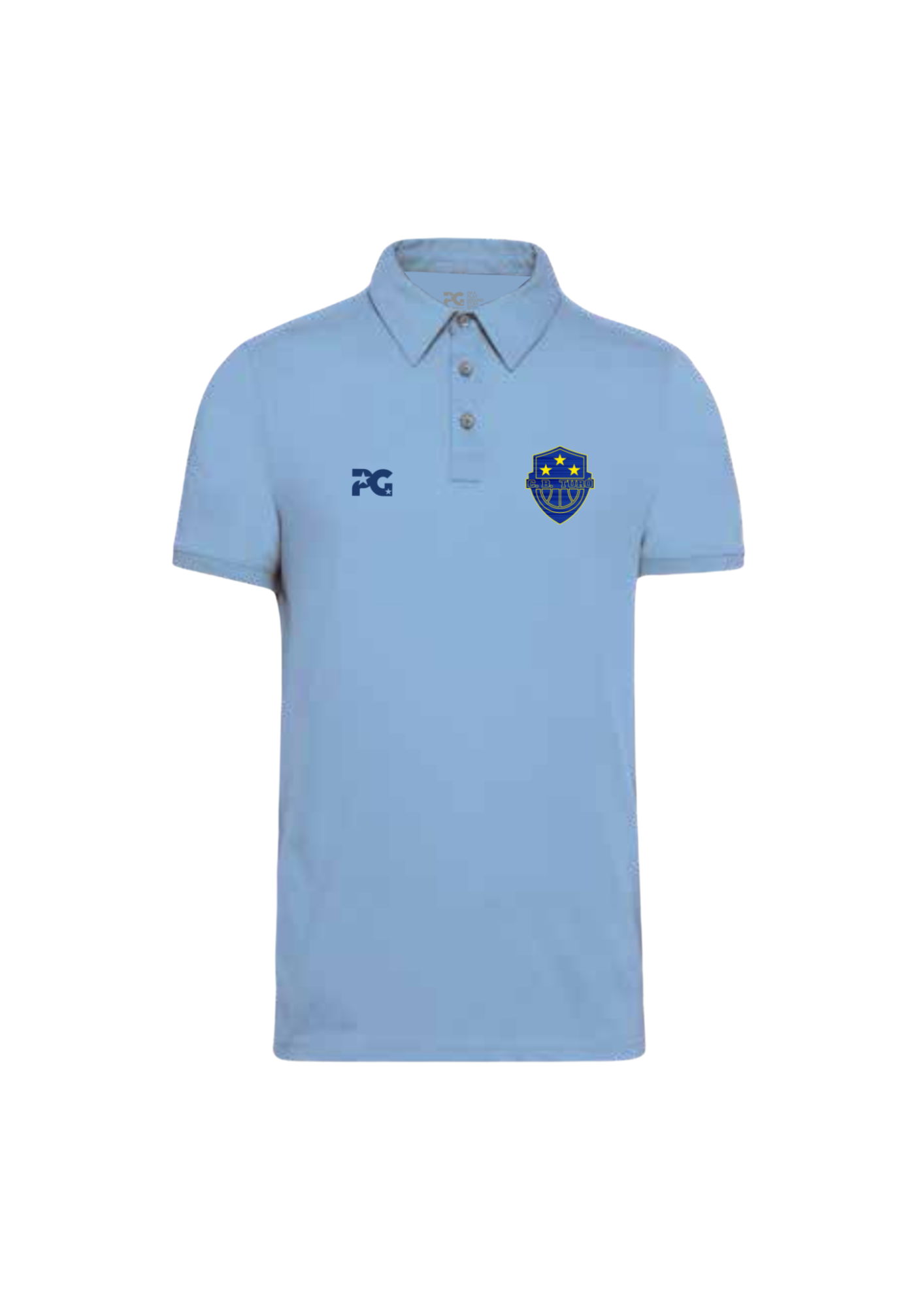 POLO TEAM STAFF AZUL CLARO